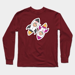 space dog love Long Sleeve T-Shirt